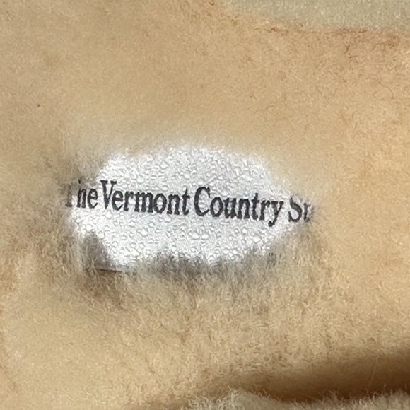 Vermont Country Store Sheepskin Adjustable Scuffs Men 14 Shearling Slippers EUC - Picture 3 of 11